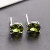 Suministro directo de fábrica Amazon pendientes de circón explosión pendientes de circón con forma de huevo moda coreana pendientes de circón de colores