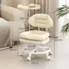 Taburete pequeño con ruedas, taburete bajo con ruedas universales, taburete para niños pequeños, taburete perezoso para uso doméstico, silla pequeña para maniobrar fácilmente, taburete popular en línea