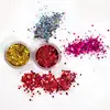 Polvo para uñas con lentejuelas brillantes, glitter láser, set de 12 colores Amazon para DIY facial con lentejuelas, polvo de glitter sin logo
