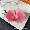 Película de impresión 3D de cabeza de flor de Phalaenopsis, regalo de boda, caja de dulces, decoración, simulación de una sola horquilla, flor falsa, material de flor
