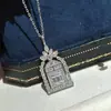 Prata 925 Design de Luxo Leve Versátil Sorte Castelo de Diamantes Colar Geométrico Corrente para Clavícula Feminina Seiko de Alto Padrão