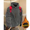 Sudadera con capucha de forro polar a rayas estilo Chanel para hombre, Marca de moda Otoño e Invierno, Sudadera con capucha holgada de peso pesado para pareja