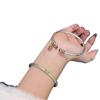 Pulsera de plata de ley 9999 con diseño de mariposa y flores colgantes, estilo chino, estilo nacional, para mujer.