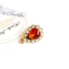 Acessórios para joias DIY atacado brincos de tarracha com pedra preciosa cristal gota diamante, brincos e acessórios versáteis para mulheres