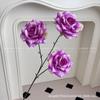 Flores Artificiais Roxas, Rosas, Hortênsias para Casamento, Flores de Seda, Rosas Decorativas para Paisagismo, Mar de Flores em Cascata Famoso na Internet