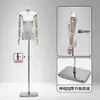 Suporte de manequim de corpo inteiro e sem seios para lojas de roupas femininas, adereço para vitrine, manequim de meio corpo