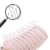 Peine de Estilo Esponjoso, Peine de Costillas para Cráneo Alto, Peine de Masaje Electrostático Especial Anticaída para Hombres y Mujeres, Peine Curvo Grande Húmedo y Seco