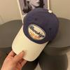 2025 Nueva Gorra de Béisbol de Copa Suave Bordada con Letra para Mujer Combinación de Colores Retro para Todo Uso Ala Ancha Americana Cara Lengua de Patito