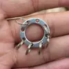 Mini Llavero Accesorio de Clip de Liberación Rápida de Bolsillo Aleación de Zinc EDC Clip de Suspensión Exterior Mosquetón con Anillo para Llaves