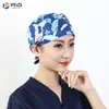 Gorro Quirúrgico Estampado Femenino Algodón Puro Gorro de Enfermera Gorro Baotou Nacido de la Luna Doctor de Clínica Dental y Estomatológica Gorro de Trabajo Masculino