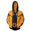 Suéter periférico de cosplay de anime japonés de la serie Naruto, suéter 3D, sudadera con capucha y cremallera para hombres y mujeres