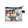 Nuevo Monedero de Crayon Shin-chan Bolsa de Monedas con Cremallera de Dibujos Animados Linda Bolsa Pequeña de Almacenamiento para Estudiantes Venta al por Mayor