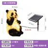 Lâmpada Panda Solar Lâmpada Animal Luminosa de PRFV para Exterior Lâmpada de Paisagem de Jardim Lâmpada de Gramado de Pátio à Prova d'Água