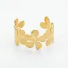 Suministro exclusivo transfronterizo de brazaletes abiertos de acero inoxidable europeos y americanos para mujer, pulseras de alta gama con forma de C prensadas en aceite, joyería de moda al por mayor