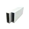 Tubo Cuadrado de Aleación de Aluminio 80X25 Marco de Puerta de Armario de Metal Blanco Columna Pared Puerta Plana Armario Pilar Tubo Cuadrado de Aluminio