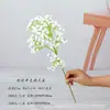 Aliento de Bebé Artificial Blanco Individual Ramo de Boda con Alfiler Corsage Flores Falsas Flores Decorativas Pequeñas Frescas