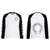 Versión Correcta Cro CH Algodón Puro de Alta Calidad Camiseta de Manga Larga Estampada para Hombre y Mujer Venta al por Mayor Artículos en Stock Venta al por Mayor Europea Americana Explosivo
