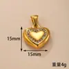 Colgante Individual, Joyería de Colgante de Acero Inoxidable Transfronterizo, Collar con Colgante de Corazón con Microincrustaciones de Diamante, Accesorios de Joyería Elegantes de Lujo Ligero para DIY