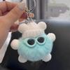 Imitação de pele de coelho Rex Bola de carvão Elfo Carro Chaveiro Pingente Ins Internet Celebridade Bonito Pelúcia Duplush Bolsa Pingente