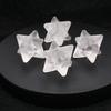 Colgante de Estrella Merkaba de Cristal Jade Piedra Octagonal Semipreciosa Accesorios Comercio Exterior Mayorista Cristal Blanco Modelo Más Vendido