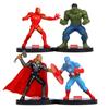 4 adornos para coche de superhéroes Capitán América, Iron Man, hechos a mano, estilo coreano, combinables con todo.
