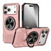 Adecuado para iPhone17Promax Soporte para Acampar al Aire Libre Funda de Teléfono Apple 15 Montaje en Coche Magnético Anti-Caída Cubierta Protectora