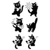 Adesivo de Tatuagem de Gato Preto Guitarra Feminino À Prova D'água Duradouro Herbal Semipermanente Senso de Alto Nível Clavícula Braço Interno Punho 2024