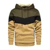 Estación Independiente de Amazon Transfronteriza Sudadera Otoño e Invierno Sudadera con Bloques de Color Holgada Talla Grande Suéter Informal Deportivo