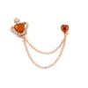 Comercio exterior nuevo broche traje cuello de camisa con cadena metal mujer anti-luz corsage zapatos y sombreros accesorios al por mayor