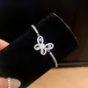 Pulsera Extraíble Estrella Mariposa de Circonita Super Brillante, Diseño Exquisito, Pulsera de Nicho, Lujo Ligero, Sensación de Alta Gama, Joyería de Mano para Mujer