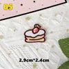 Parches de Bordado Autoadhesivos Lindos de Conejo y Oso con Temática de Comida para Scrapbooking DIY, Bordado de Computadora, Parches Decorativos y Apliques de Tela - Al por Mayor para Ventas Transfronterizas