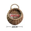 Cesta de mimbre para colgar en la pared, cesta de mimbre para flores, cesta de mimbre para colgar en la pared, maceta de mimbre, cesta de flores, cesta colgante para arreglos florales