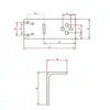 Soporte de montaje para cámara industrial, conector de placa trasera de montaje ajustable, soporte de montaje multifuncional, placa adaptadora universal
