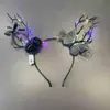 Acessórios de Cabeça para Halloween, Adereços Divertidos para Fotos, Acessórios de Fantasia Cos Paradise, Argolas de Cabelo Luminosas, Decorações de Grampos de Cabelo, Acessórios de Cabelo