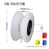 Polia de rolamento de nylon vermelha roda de esteira Saigang POM amarela roda guia em forma de U em forma de H em forma de V bloco de coroa