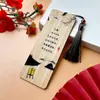 Marcador de Libros de Bambú Poesía Estilo Chino Serie de Poesía de Li Shangyin Marca de Madera de Bambú Creativa Marca de Página de Lectura Regalo