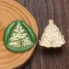 Série de Natal com formato especial floco de neve e rena cabeça de selo de cera em relevo gravação em latão para journaling, atacado