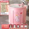 Bañera plegable para adultos con función de calefacción, bañera de asiento para uso doméstico, bañera de cuerpo entero, accesorio de baño para adultos