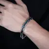 Pulsera de Acero de Titanio para Hombre, Popular en Europa y América Transfronteriza, Joyería de Moda Hip-Hop con Personalidad, Accesorios de Alta Gama Versátiles y Modernos para Mujer