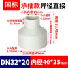Rongsheng Pph Cabeça Grande e Pequena Termofusão Redução Conexão Direta Acessórios para Tubos Ppr Adaptador de Conector Rápido