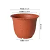 Vasos de Flores de Plástico Espessados, Vasos Ecológicos Duráveis para Mudas de Estufa com Bandejas, Vasos para Plantio de Plantas Verdes e Flores em Varandas