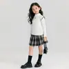 Nova Camiseta de Manga Longa para Meninas Outono e Inverno Versão Coreana Camiseta Básica Infantil A-Class Quente Derong Top Versátil Atacado