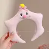 Diadema divertida estilo coreano de dibujos animados para mujer, con diseño de peluche, perfecta para usar al aplicar mascarillas faciales o lavarse la cara, y también adecuada para crear un peinado de coleta alta.