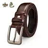 Fabricante Popular Transfronterizo Nuevo Cinturón para Hombre con Hebilla Giratoria Venta al por Mayor Casual Versátil Cinturón con Hebilla de Pin Moda Estilo Coreano Cinturón para Pantalones