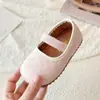 Zapatos de Princesa con Lentejuelas para Niñas 2026 Nuevo Estilo Primavera y Otoño Zapatos de Cuero sin Cordones para Niños Estilo Dulce Zapatos Individuales para Bebés Niñas