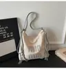 Bolsa de Ombro Único Feminina Estilo Retrô Maillard Transfronteiriça, Bolsa Tote Transversal, Mochila, Lançamento Primavera/Verão 2025, Nicho