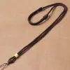 Colgante de Cordón Tejido a Mano con Mantra de Seis Palabras Chapado en Oro Hebilla de Paz Dorada Cordón para Colgante de Jade Cordón para Collar Unisex