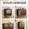 Gabinete con Cajones, Gabinete de Almacenamiento para Sala de Estar, Gabinete Pequeño de Pie Estilo Antiguo, Gabinete de Almacenamiento Retro de Ratán, Gabinete de Almacenamiento de Pared para Dormitorio, Gabinete con Cajones
