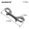 Accesorios para yates de acero inoxidable 316 304, gancho de doble cabeza, hebilla de resorte de liberación rápida para buceo, gancho de resorte en forma de B