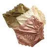 Calcinhas de Renda de Seda de Luxo para Mulheres, Cintura Média Respirável com Forro de Íons de Prata, Tanga Sexy Feminina